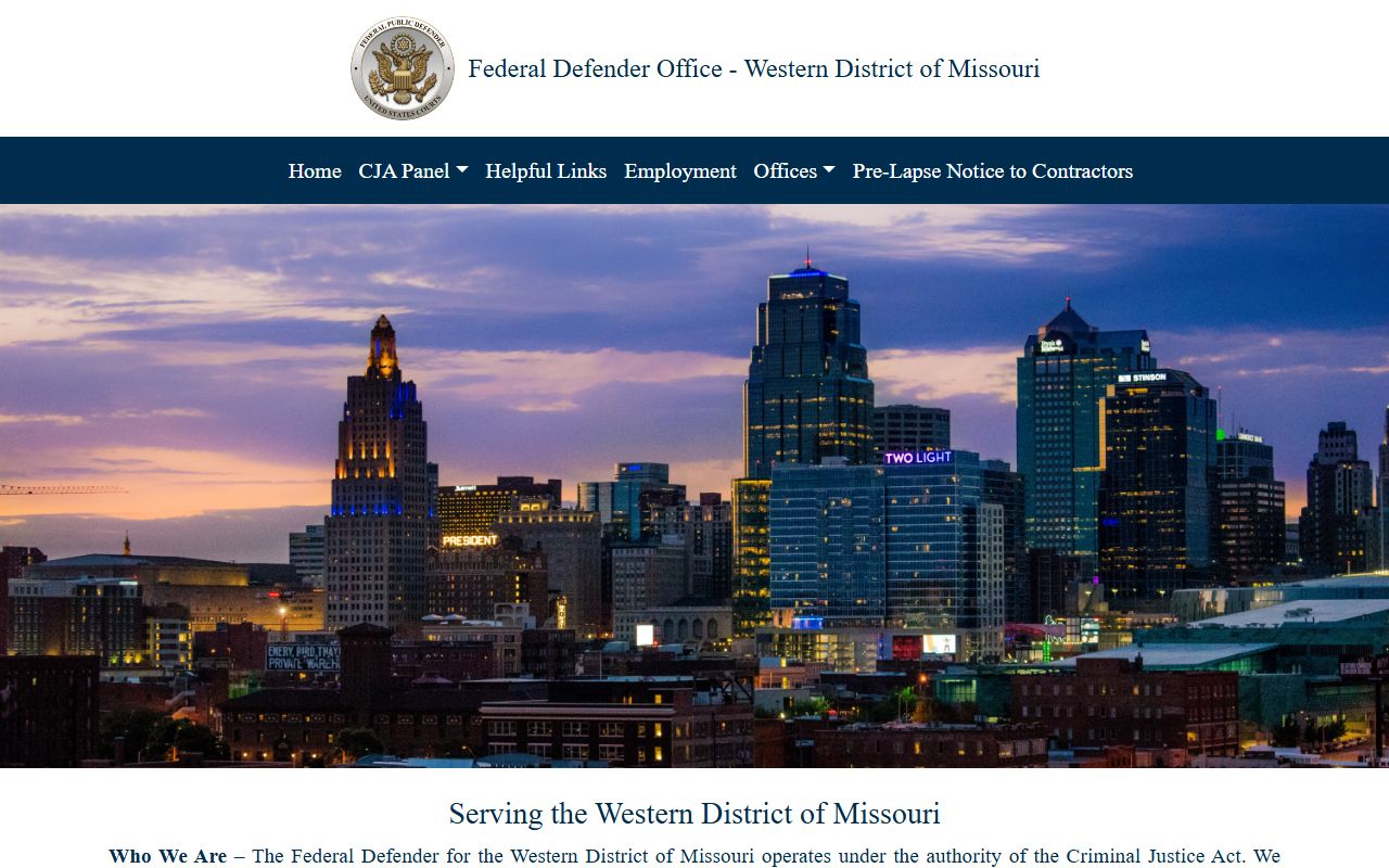 Saline County Circuit Court records compared with Western District of Missouri federal defender source