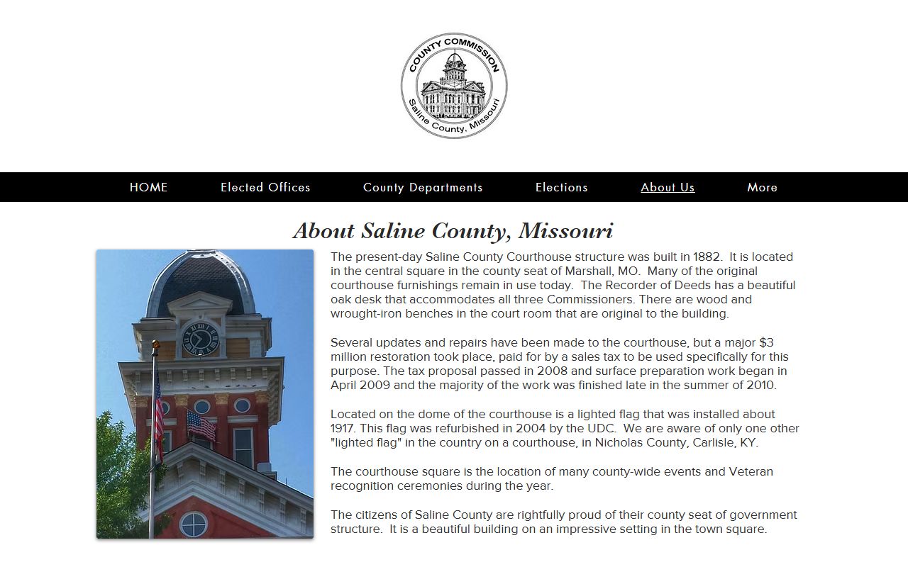 Saline County court records and historic courthouse history source
