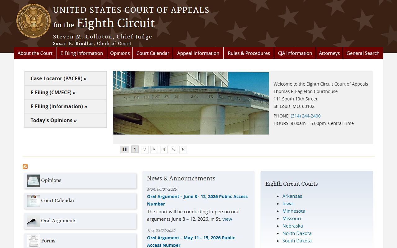 Saline County probate records and federal appellate court distinction