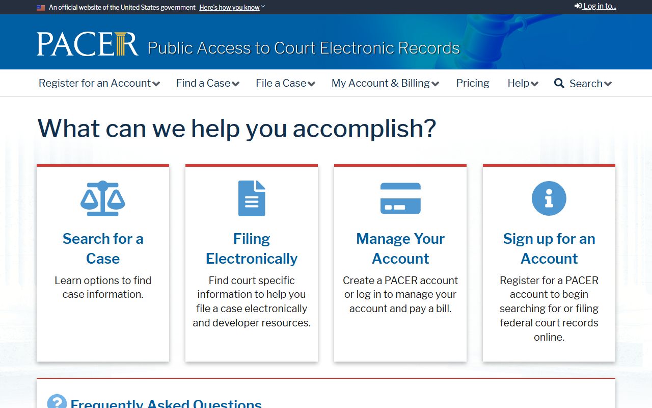 Saline County traffic court records PACER federal records distinction